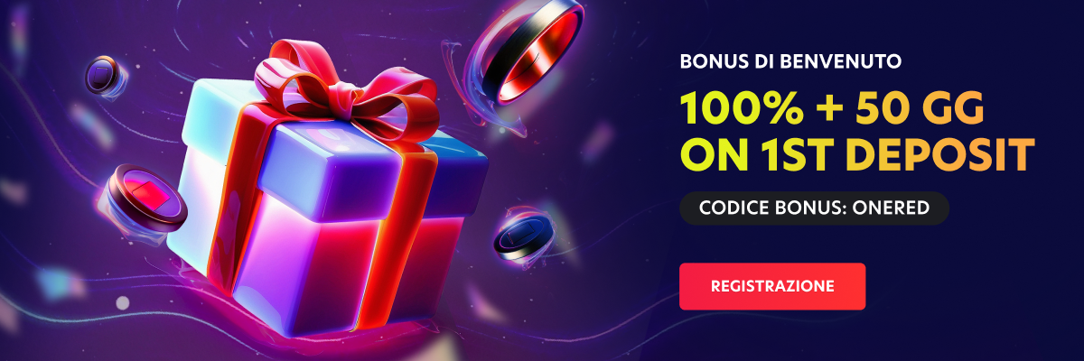 1RED Casino — Bonus, slot, pagamenti